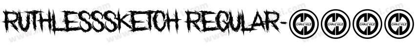 RuthlessSketch Regular字体转换